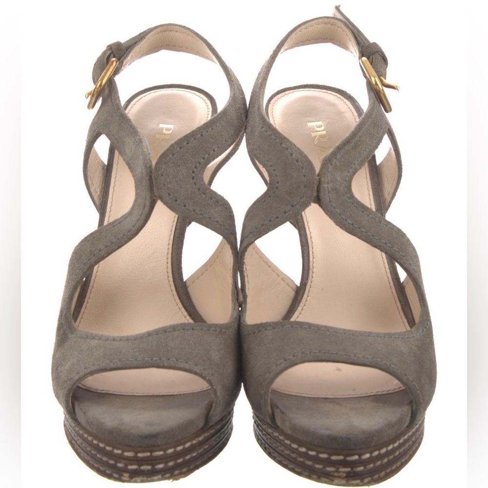 Prada Slingback heel sandals size 37 or size 7